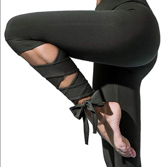Urban Outfitters Pants - Soft Olive Boho Wrap Tie Ballet Yoga Fitness Tight